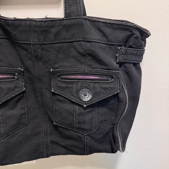 Y2K GAP Black Denim Shoulder Bag - Picture 5 of 16